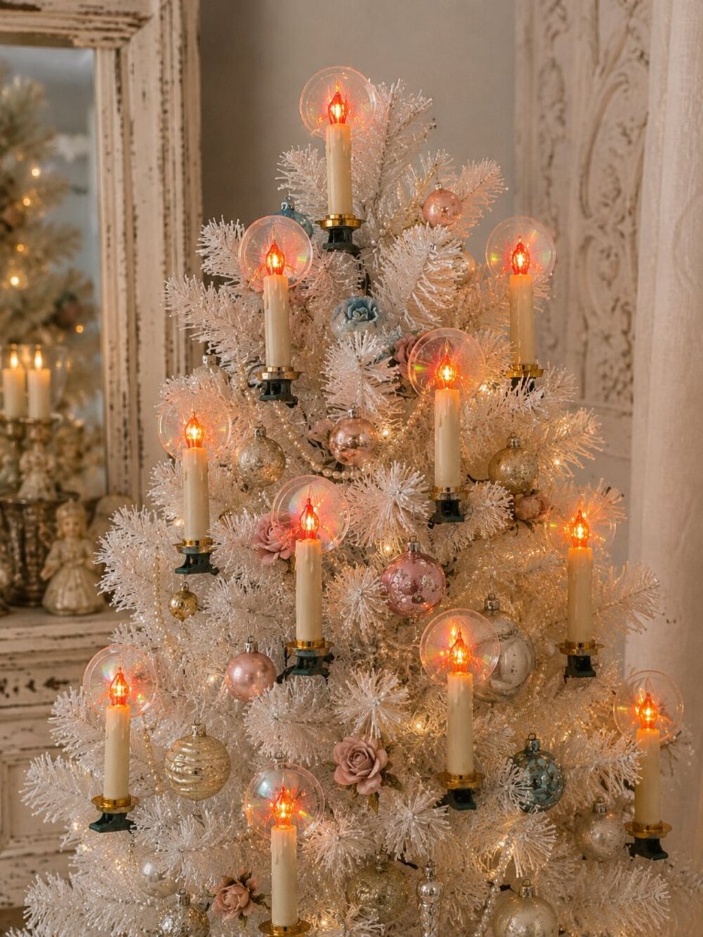 Vintage Distinction Universal Lites Laser Candle Christmas Light Set – 10 Lights